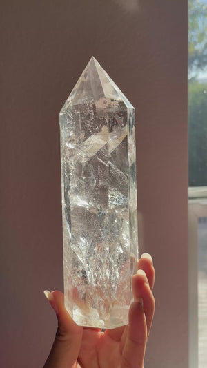Himalayan Quartz Tower with Rainbows