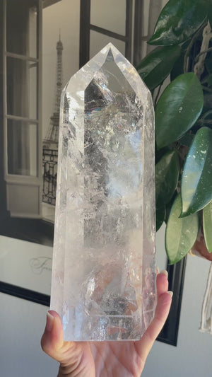 11" Polished Brazilian Lemurian Tower