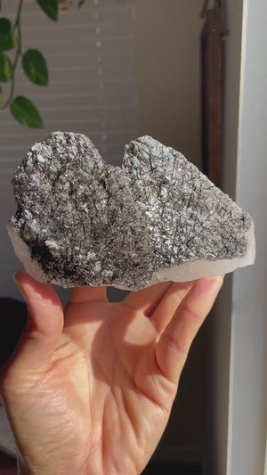 Self Healed Clear Quartz with Black Tourmaline