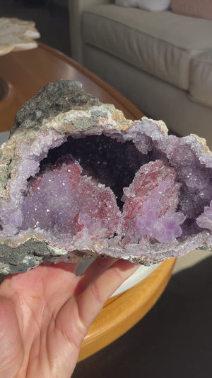 Moroccan Amethyst Geode Pair