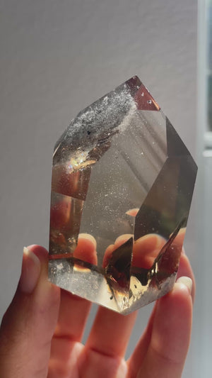 Smoky Citrine Tower with Phantoms