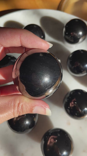 Russian Petrovsky Shungite Spheres ~ 2 Sizes