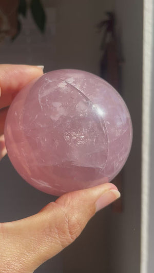 Lavender Rose Quartz Sphere