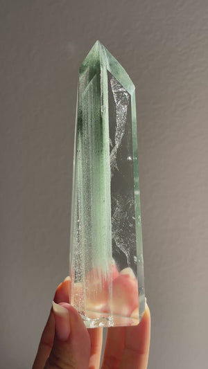 Himalayan Quartz Tower with Chlorite Phantoms