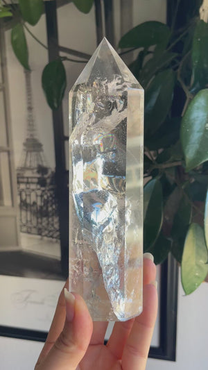 Himalayan Quartz Tower with Rainbows