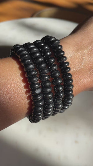 Russian Petrovsky Shungite Rondel Bracelet