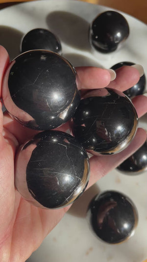 Russian Petrovsky Shungite Spheres ~ 2 Sizes