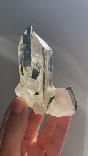 Quartz and Epidote from Brazil