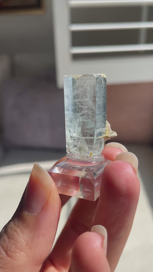 Aquamarine with Mica