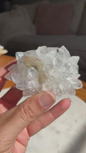 Apophyllite and Stilbite Cluster