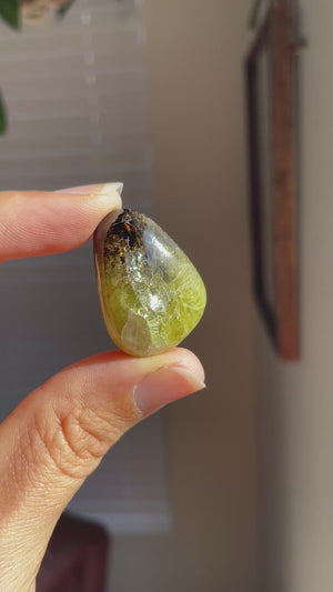 Yellow Tourmaline Pocket Stone from Russia