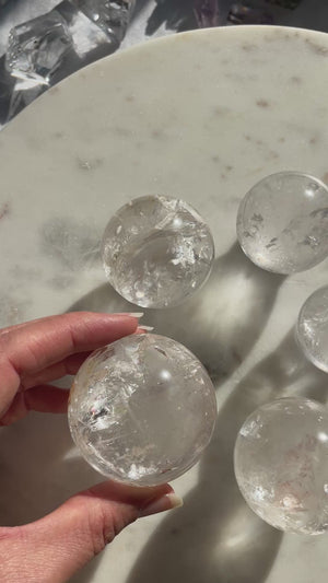 Lemurian Quartz Sphere ~ You Pick