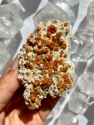 Spessartine Garnet on Matrix