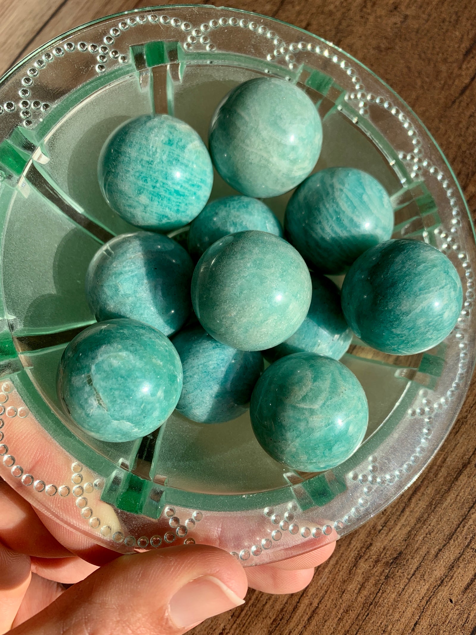 Amazonite Spheres ~ Small