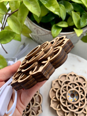 Lighted Mandala Sphere Stand